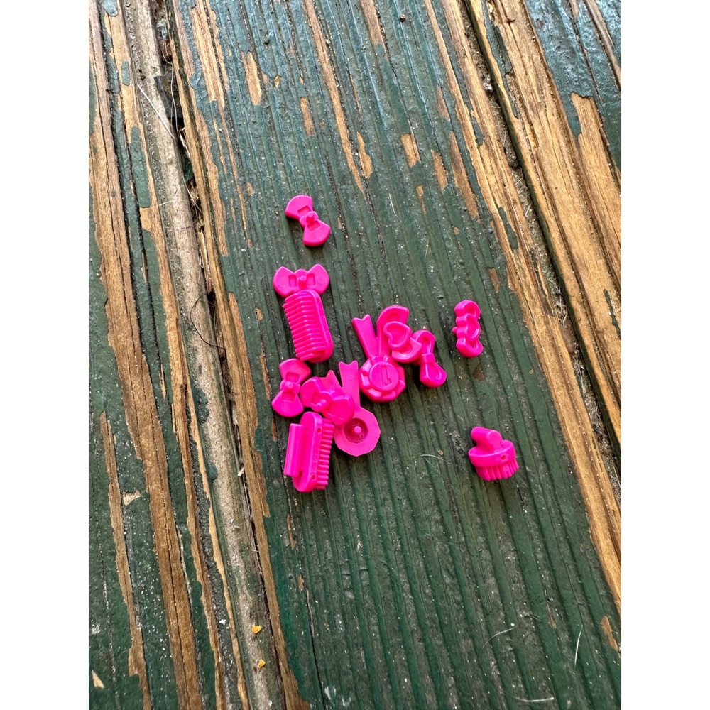 Lego Friends Pink Hair Accessory Pieces Bows Combs Brushes Lot A3511